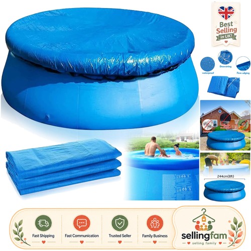 8ft round swimming - swimming, cover